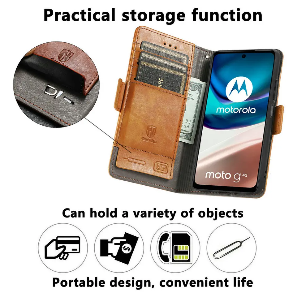 Style Classique Étui Pour Rabotant Motorola MOTO G54 Antichoc Étui