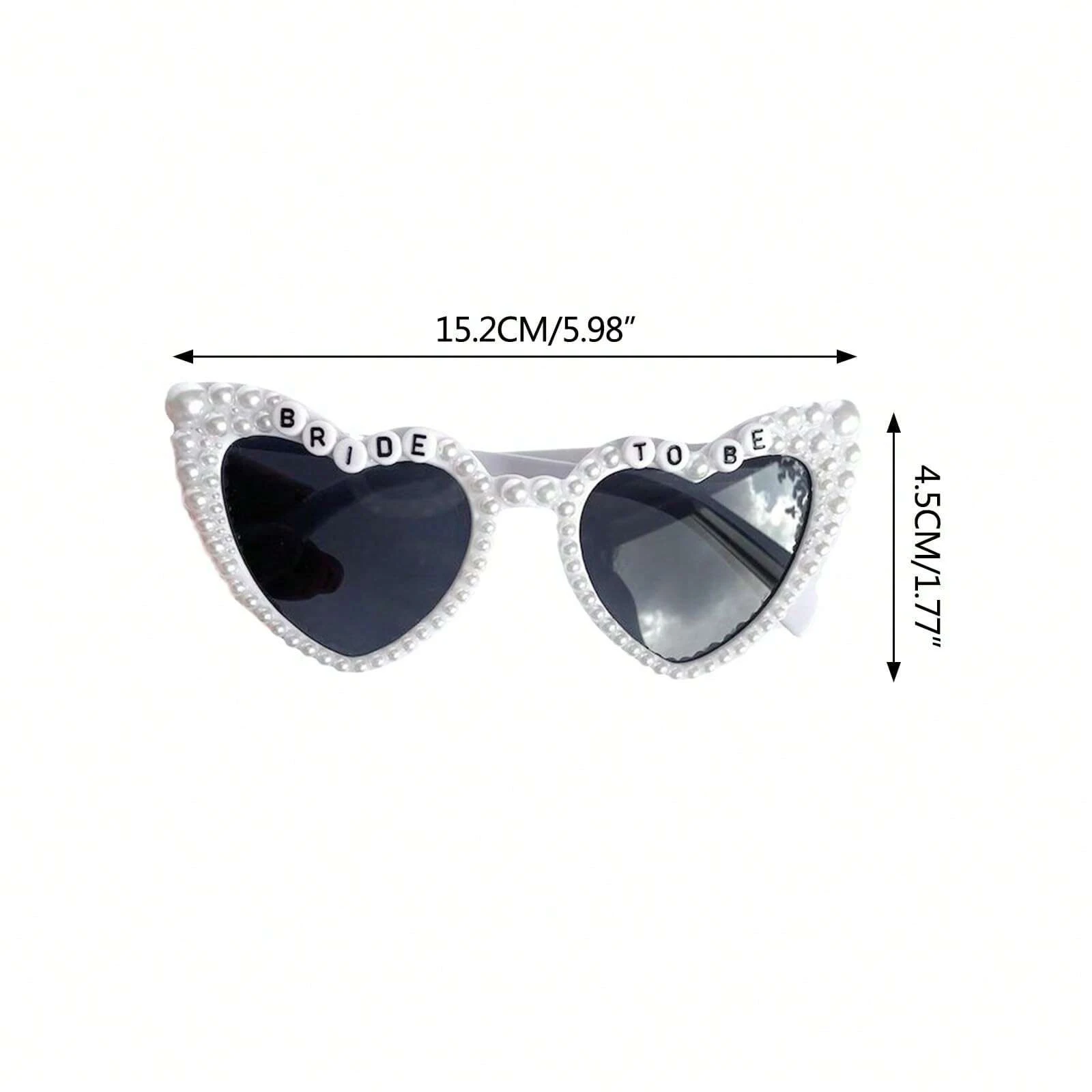 Bachelorette Party Bride Sunglasses Heart Shaped Glasses for Women Bridesmaid Bride Photo Tools Party Gift Accessories 1Pair heart shaped glasses party photo props funny sunglasses