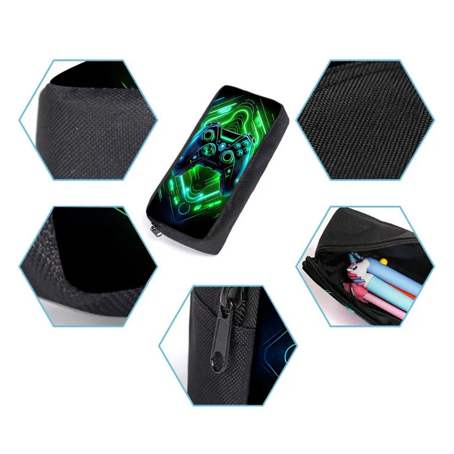 Game Console Pattern Backpack Set Image 2