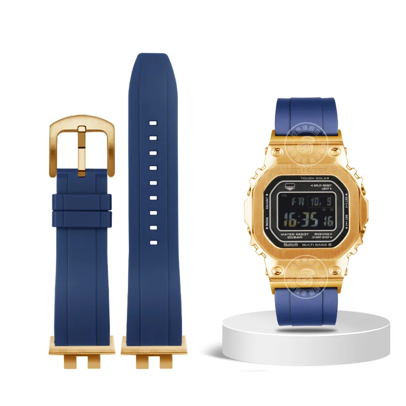 Resin watchband for casio g-shock GMW-B5000 Series Black