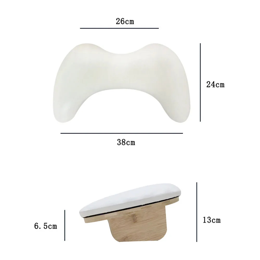 Tilt Manicure Cushion Two Hands Nail Art Hand Pillow Portable Removable Hand Rest For Nail Manicure Stand Armrest Pu Pillow nail art hand pillow