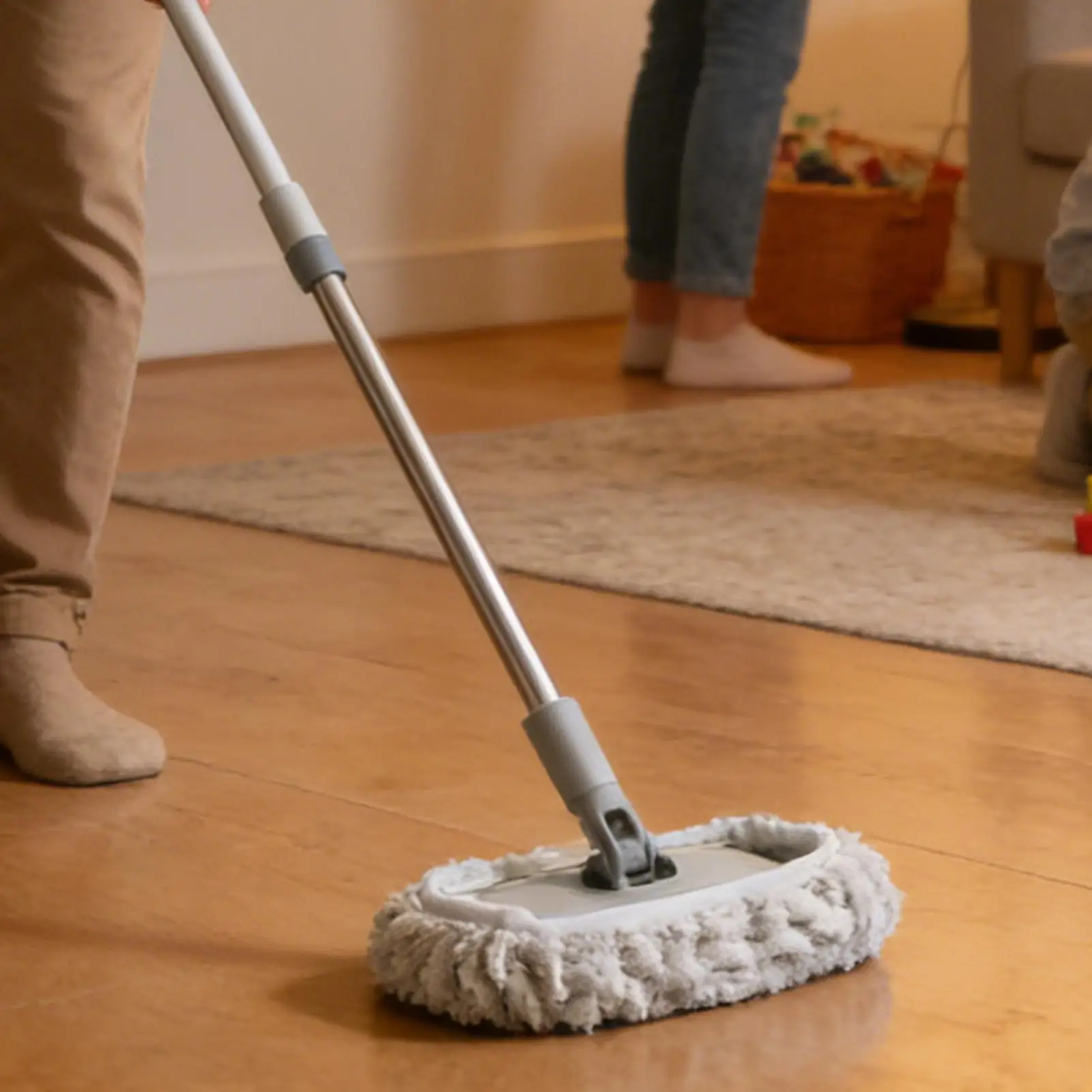 Eco-Friendly Machine Washable Microfiber Mop Pads for Versatile Home Cleaning