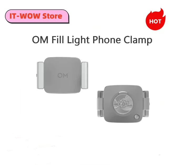 

DJI OM Fill Light Phone Clamp for DJI Osmo Mobile 6/OM 5/OM 4 SE/OM 4 Magnetic Design