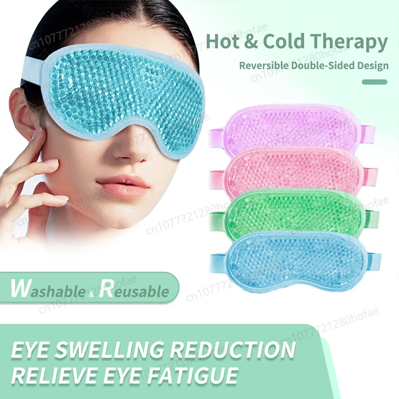 Cold Gel Eye Mask Cooling Eye Mask Heating for Dry Eye Reusable Cold Compress Ice Pack Sleeping Mask Heat Eye Patch Eye Cover