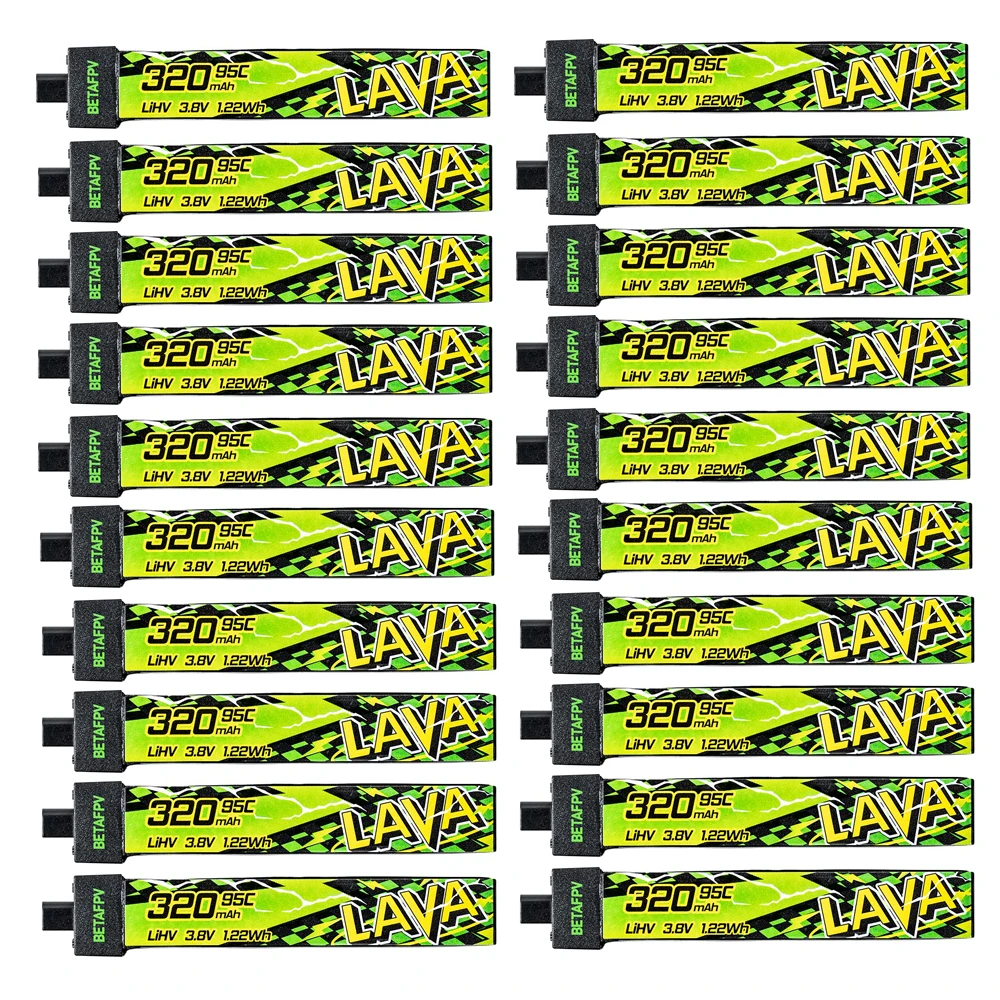 BETAFPV LAVA 1S 260mAh Lipo Battery 3.8V 80C LiHV Battery with BT2.0 Connector Compatible with 1S FPV Tiny Whoop Drone Quadcopter Like Air65, Meteor65, Meteor65 Pro 1S Brushless Drone