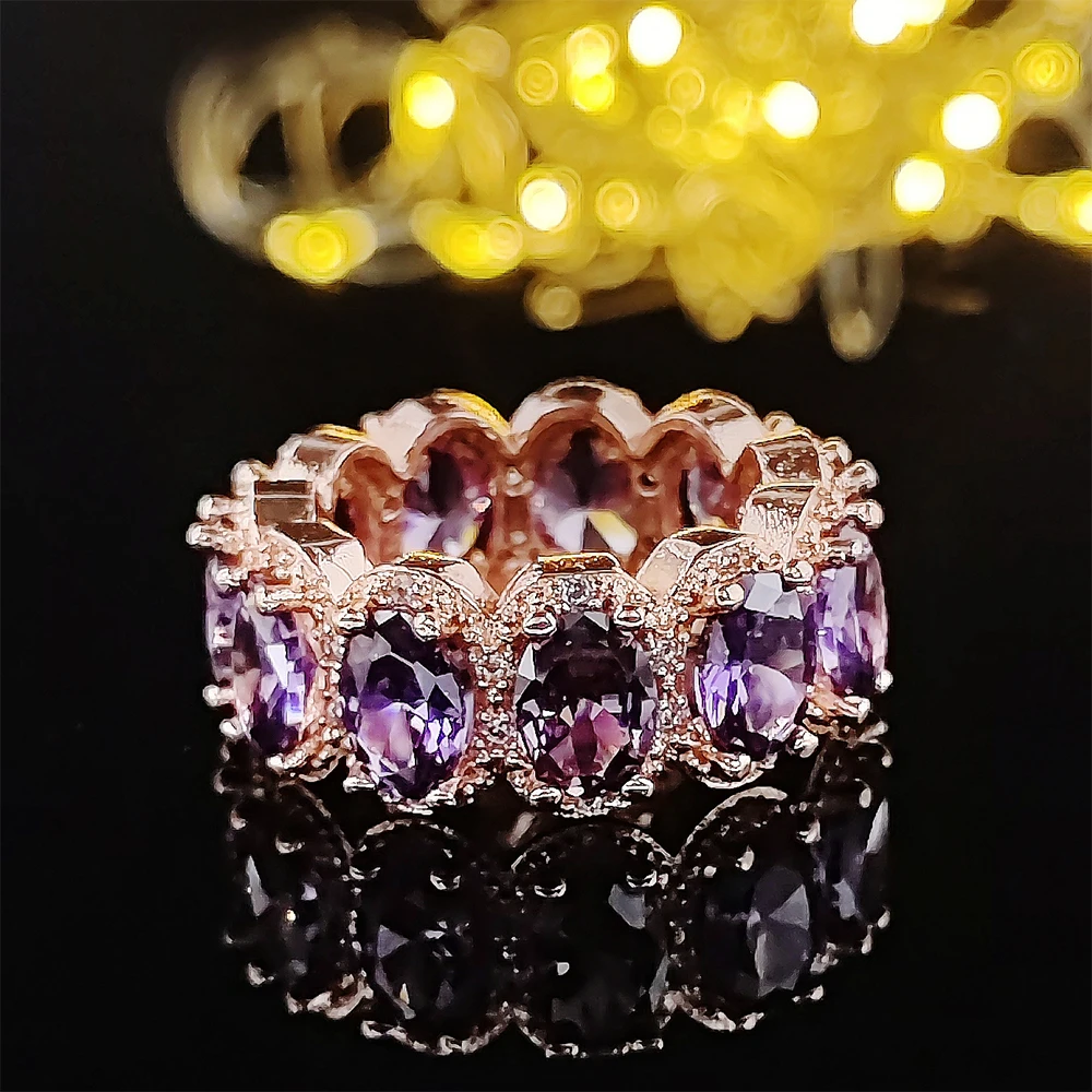 Elegant Vintage Gold & Silver Eternity Wedding Band for Women & Men - Perfect Gift