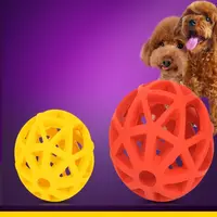 Rubber Dog Chewing Toys for Large Medium Dogs Hollow Balls Shaped Dog Toy Bite Resistant Funny Soft Dog Accessories 1