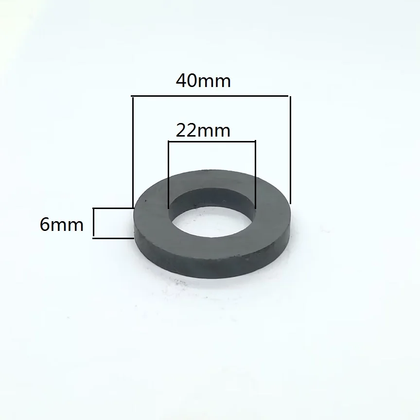 1-10 개/몫 링 페라이트 자석 직경 27-80mm 강한 검정색 희토류 영구 자석 구멍 17-40mm 32*8 45*8 50*10 60*10 80*15