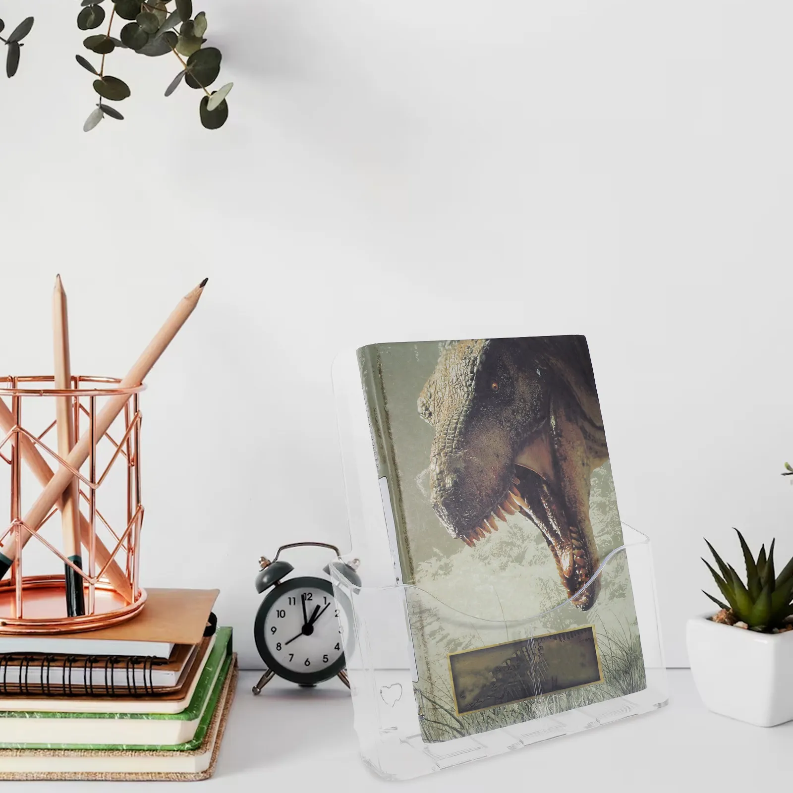 사무실 사용을 위한 투명 아크릴 벽걸이형 파일 보관 랙 공간 절약형 데스크탑 정리함 브로셔 홀더 디스플레이 스탠드