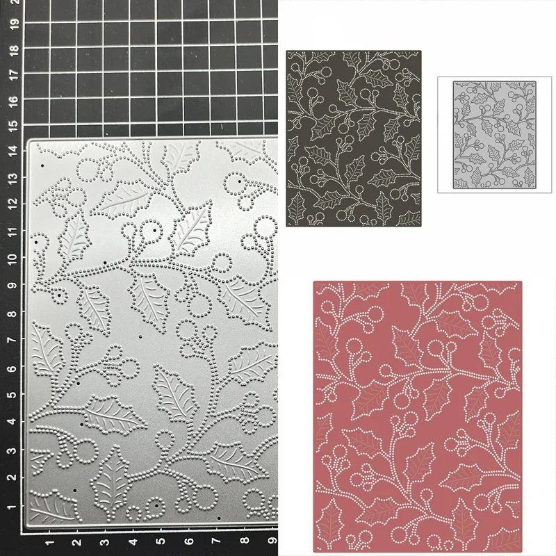 

Leaves Background Decoration Metal Cutting Die Stencil for DIY Scrapbooking Album Paper Card Decor Craft Embossing Die