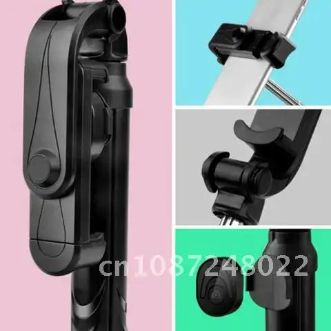 무선 블루투스 호환 셀카봉 삼각대, 원격 핸드폰 라이브 포토 거치대, 카메라 모노포드 셀프 타이머
