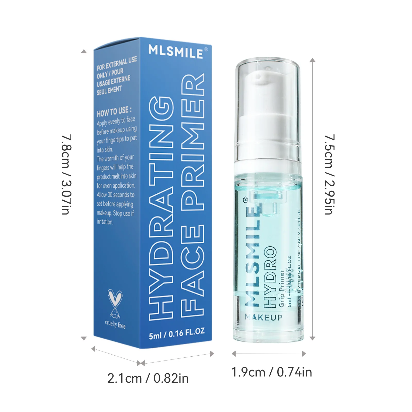 MLSMILE Moisturizing Primer Natural Light & Long Lasting Hydrating Primer Gel Skin Brightening easy to solve Primer Gel 6