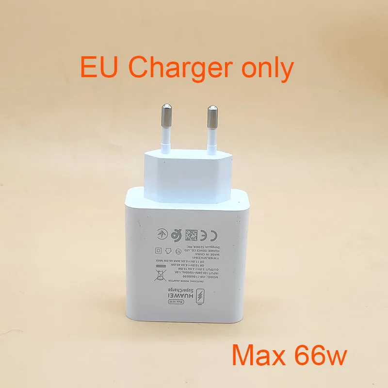 charger 65 watt Original HUAWEI Charger 66W Fast charge adapter SuperCharge USB 6A Type C Cable For p50 p40 Mate 40 pro honor 50 nova 9 magic 3 65 watt charger mobile Chargers