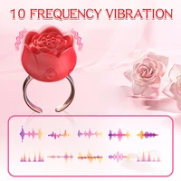 Vibrator Ring Klitoris Vibrator Offene Finger Ringe Für Frauen Mini Größe Klitoris Nippel Massagegeräte Erwachsene Spielzeug Stimulator Sex Spielzeug 3