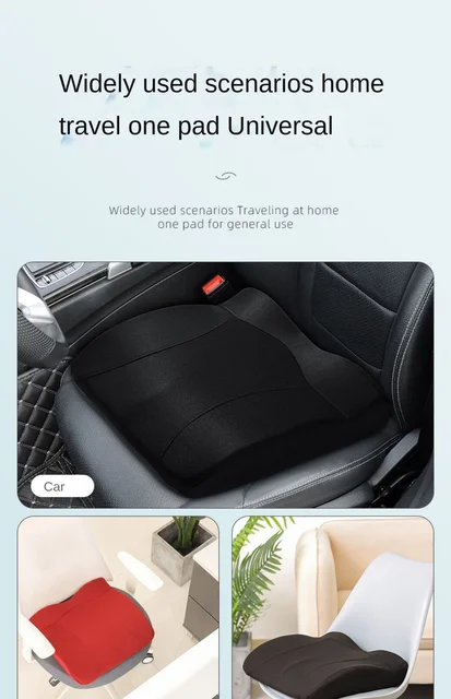 Car Booster Seat Cushion For Driver Hip Pain Raised Memory Foam Height Seat  Protector Washable Cover For Short People Pad Mats - AliExpress