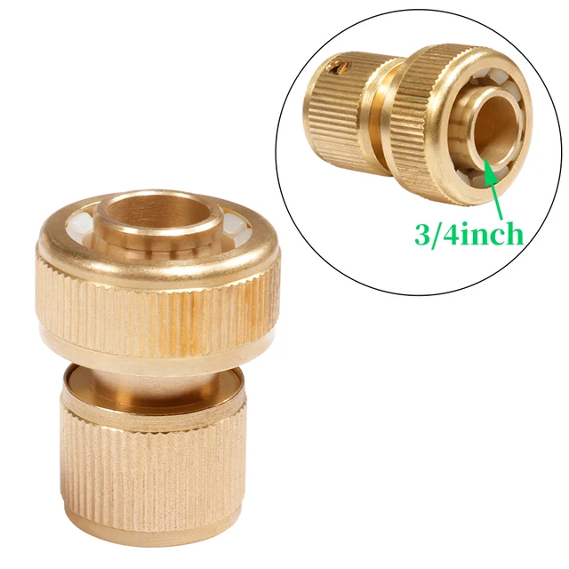 1/2 "3/4" Sárgaréz Csap Gyors Csatlakozás 16 Mm -Es 20 Réztömlő Csatlakozó Adapter Kertcsövek Javító Öntözési Pisztoly Szerelvény Szerszám - Image 4
