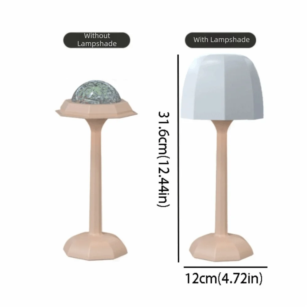 High Footed Design LED Desk Lamp Touch Control Waterproof Water Ripple Projection Lamp Remote Control Wave Projection