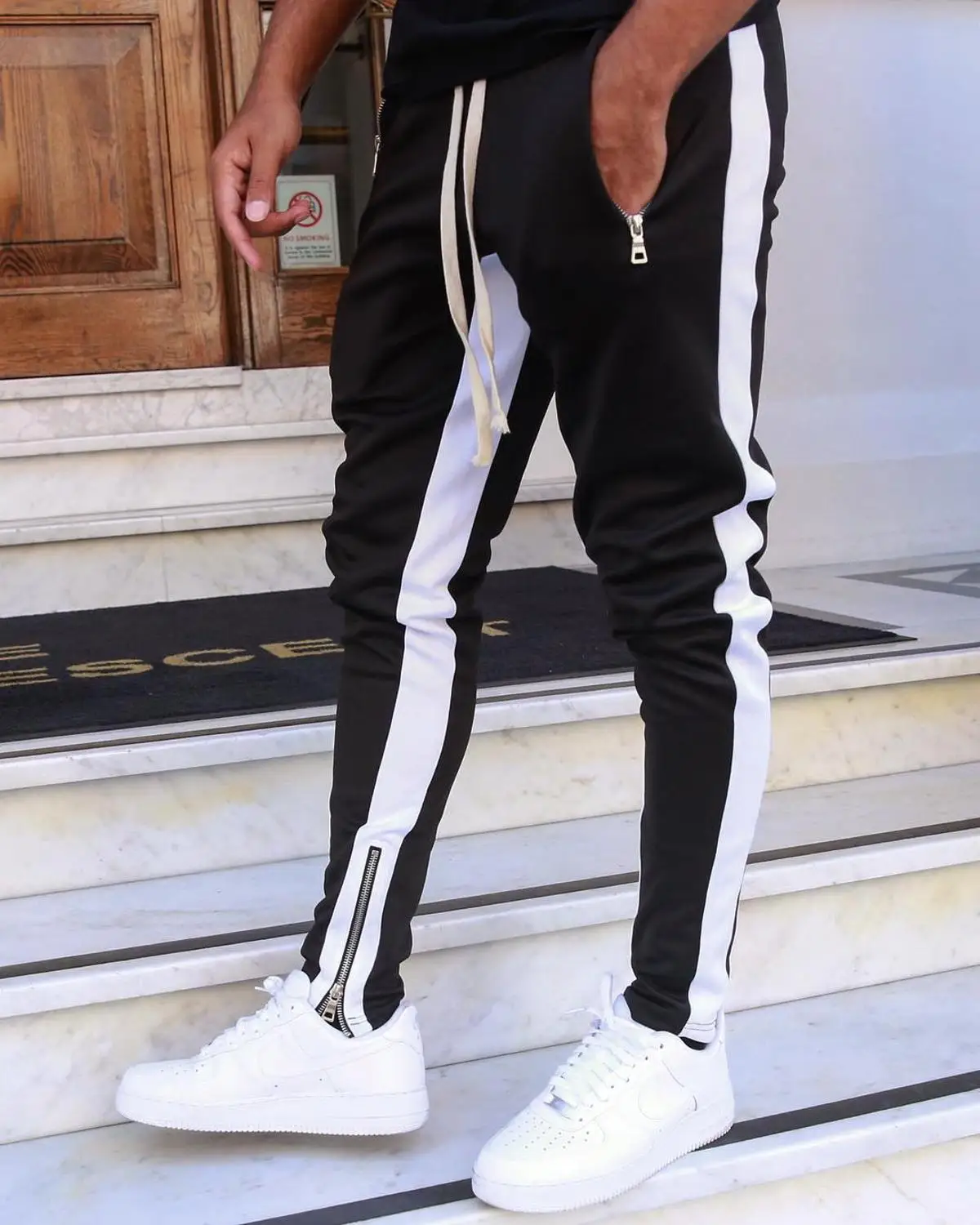 Mens Joggers Casual Pants Fitness Men Sportswear Tracksuit Bottoms Skinny Sweatpants Trousers Black Gyms Jogger Track Pants golf pants Sweatpants