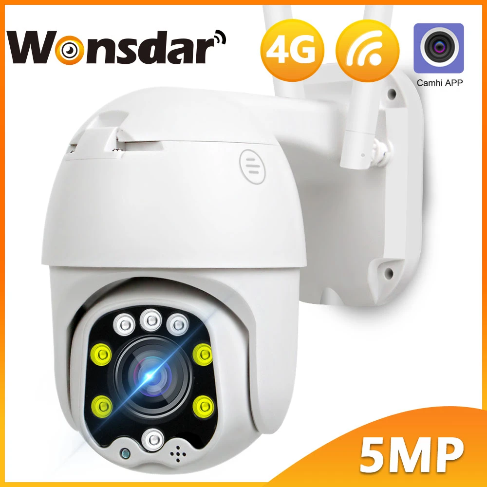 4g Sim Card Camera Wifi 5mp Security Ip Camera 5x Optical Zoom Wireless Ptz Camera Cctv Outdoor