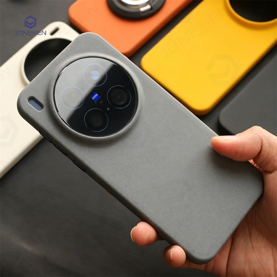 Luxury Frosted Sandstone Slim Magnetic Anti-Fingerprint Case with MagSafe Charging Compatibility