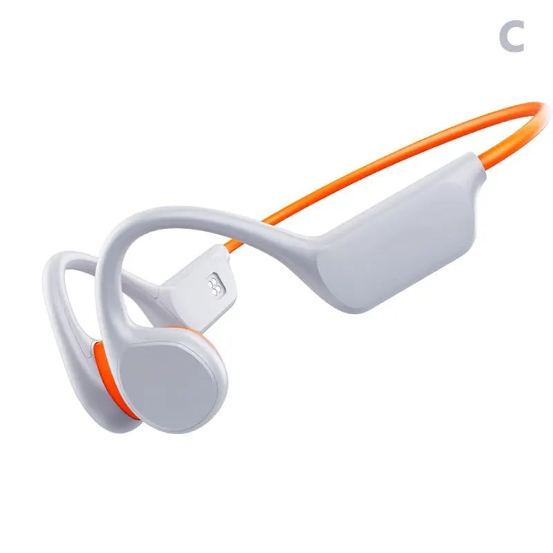 Auriculares de conducción ósea, inalámbricos por Bluetooth, IPX8,  reproductor de MP3, Hifi, gancho para la oreja, auriculares con micrófono  para natación, impermeables - AliExpress