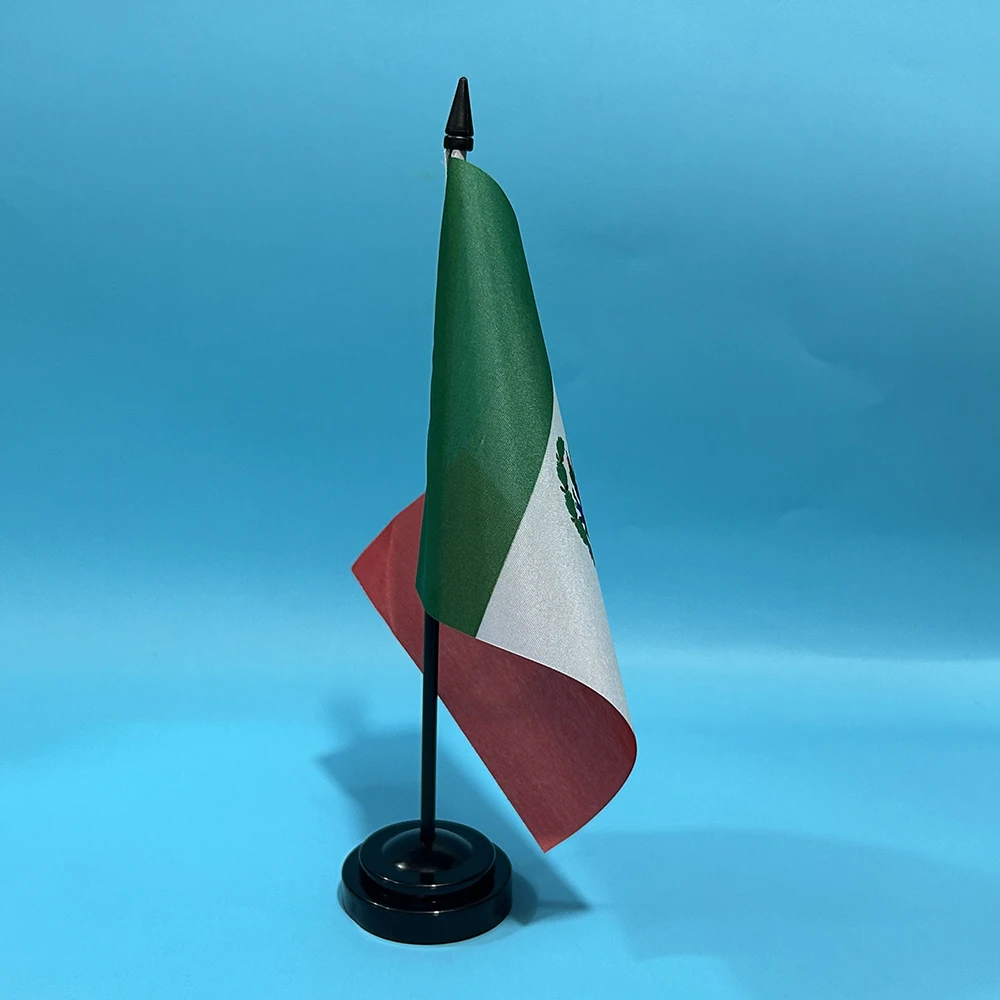 SKY FLAG Office Desk Flag Of Mexico flag 14x21cm polyester Mexico flag National Flag Country Banner Desk Ornaments Flags