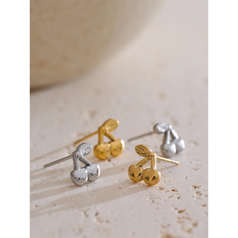 Yhpup Earrings 316L Stainless Steel 18K PVD Plated