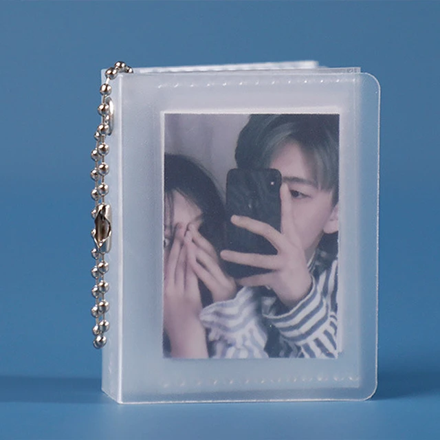 Album photo conviviale ré transparent avec porte-clés, petit porte