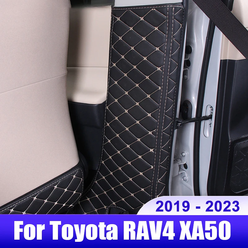 

For Toyota RAV4 XA50 2019 2020 2021 2022 2023 RAV 4 Hybrid Car B-pillar Protector Pad Anti-dirty Cover Accessories