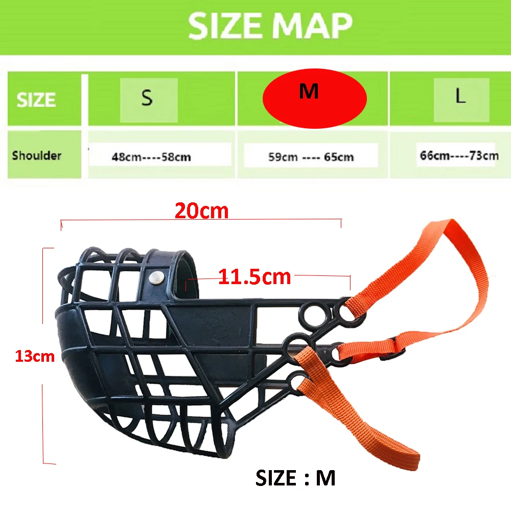 Adjustable Dog Muzzle Plastic Mask Anti-Barking Bite Mouth Cover Greyhound Gree Whippet Basket Muzzles Pet Supplies collars dog muzzle