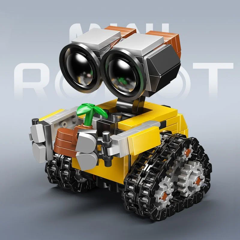 Modellino di robot classico MOC in mattoncini da costruzione, kit fai-da-te, gioco creativo di assemblaggio, regalo educativo per bambini. - immagine 4