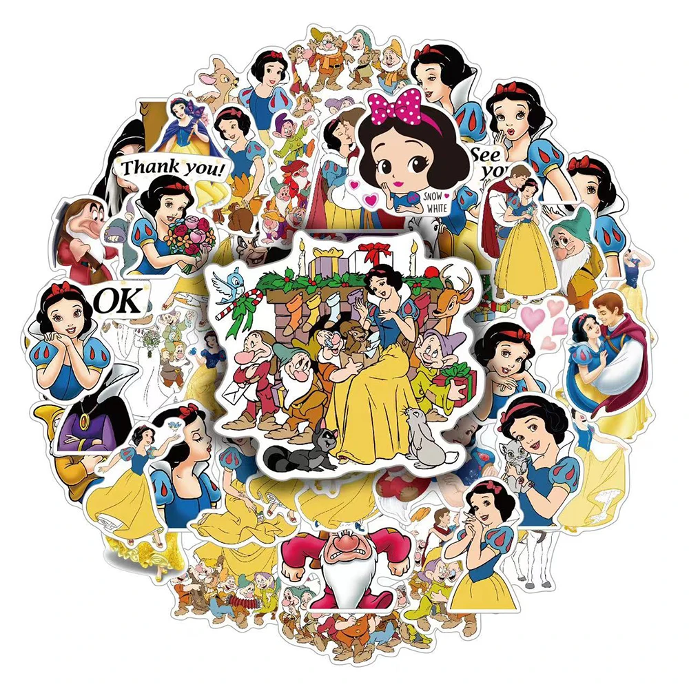 10-30-50pcs-Disney-Cartoon-Snow-White-Graffiti-Stickers-DIY-Laptop ...
