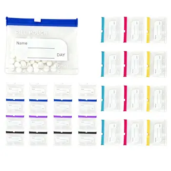 Portapillole Riutilizzabili Impermeabili, Organizzatore da Viaggio, Contenitore per Pillole per Casa, Ufficio, Lavoro, Vacanze, Campeggio