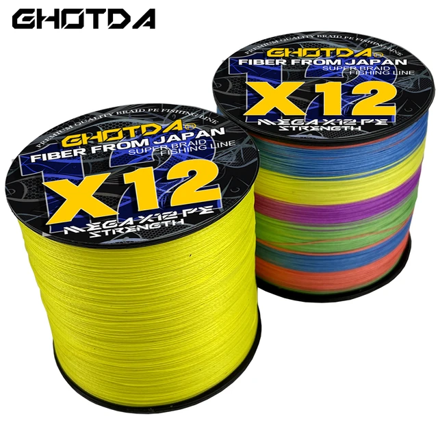 GHOTDA Braided Wire X12 500/300/100m 4 Color All For Fishing Line MaxDrag  120LB Multifilament For Saltwater Weave Extreme Pesca - AliExpress