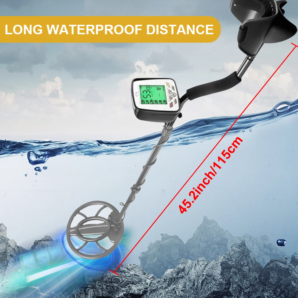 Newest Metal Detector MD 5032 Metal Detecting Pinpoint Waterproof Search Coil High Performance Underground Treasure Hunter