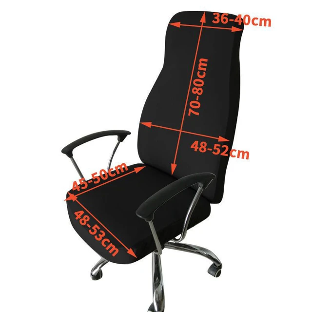 Funda elástica para silla de oficina, cubierta de LICRA para asiento de  ordenador, funda para silla de oficina, funda elástica para brazo de  ordenador - AliExpress