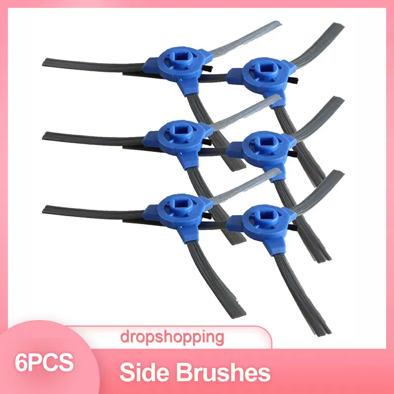 6Pcs Side Brushes Vacuum Cleaner Replacement Accessories Household Cleaning Spare Parts For Polaris PVCR 1226 Robotic