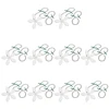 10pc Hair Dredge Chain Flower Shower Hair Cleaning Chain Premium Drain Hair Catcher Bathroom Hair Catcher Chain Hook Dredge Tool 1