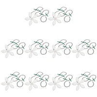 10pc Hair Dredge Chain Flower Shower Hair Cleaning Chain Premium Drain Hair Catcher Bathroom Hair Catcher Chain Hook Dredge Tool 1