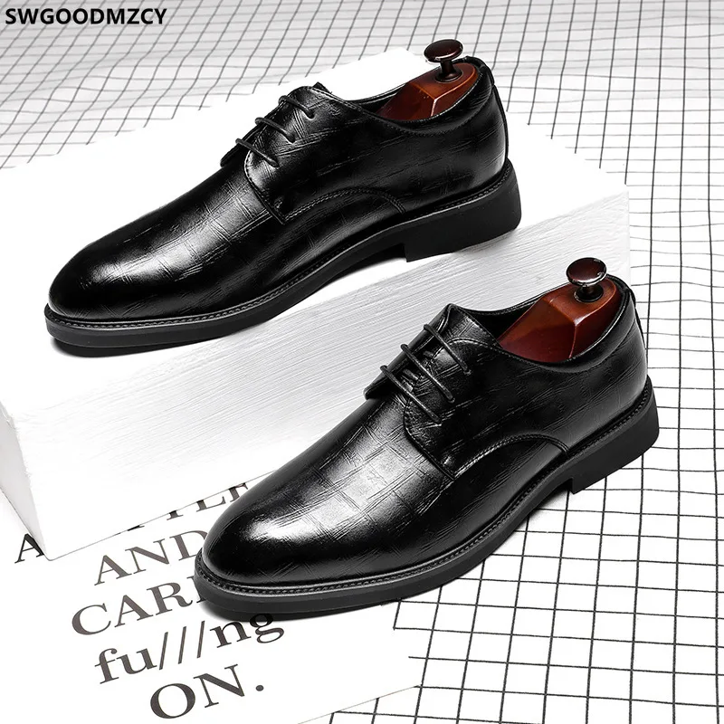 

Casual Dress Man Shoes Formal Shoes for Men Casuales Office 2023 Official Shoes for Men DERBI Italiano Casual Business Platform