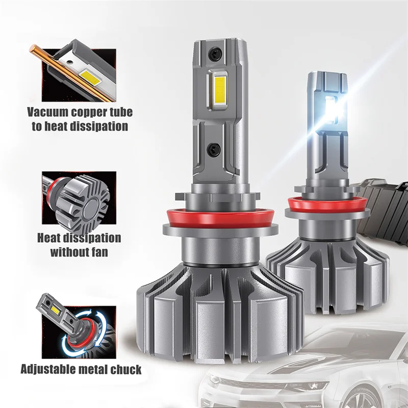 4300K S5 60W 6000LM H7 H11 9005 9006 LED Bulb Light Lamp H4 H7 H8 9005 9006 9012 Car Led Headlight Kits Fog Light for Bmw