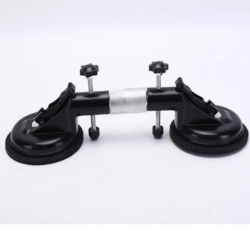 D123mm Double Handle Suction Cup 2 Nozzles Adjustable Photo Glass Suction Cup Lifter Disc