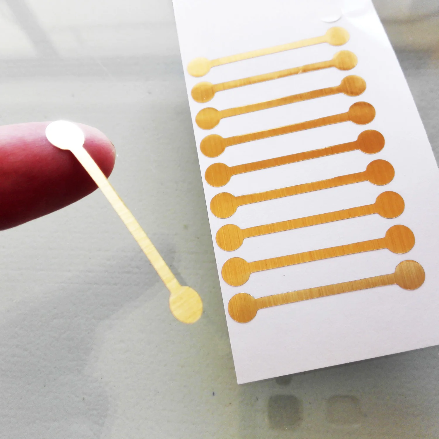 

100pcs 40x6mm Gold Silver Transparent Vinyl Strip Seal for Cosmetics Bottle Chemical Tube Security Sticker Open Forbidden