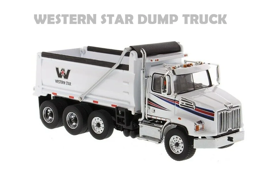 

WESTERN STAR 4700 SB DUMP TRUCK WHITE WITH WHITE DUMP 1:50 DIECAST MASTERS 71034