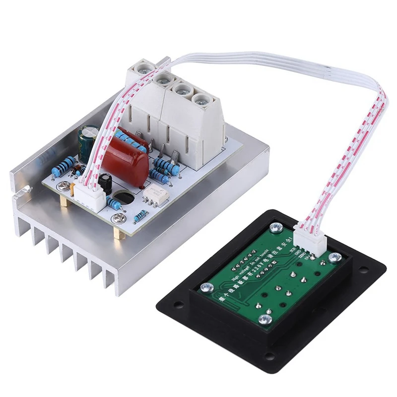 Digital Voltage Regulator Dimmer Switch, 10000W SCR Digital Voltage Regulator Speed Control Dimmer Thermostat AC 220V 80A