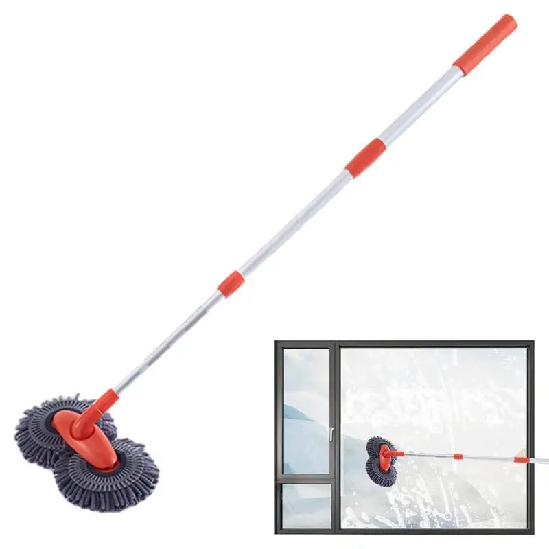

Car Wash Brush Telescopic Rotating Soft Scrub Brush For Car Polish With Long Handle Automotive Detailing Accessories For Trucks