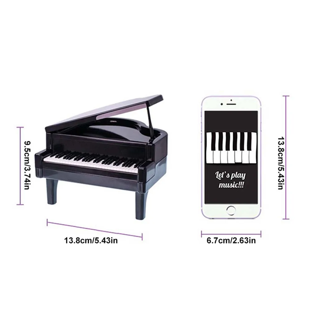 Piano Shape Piggy Bank Money Box Coins Cash Saving Box Safe Deposit Box Living Room Desktop Ornaments Kids Birthday Gift 6