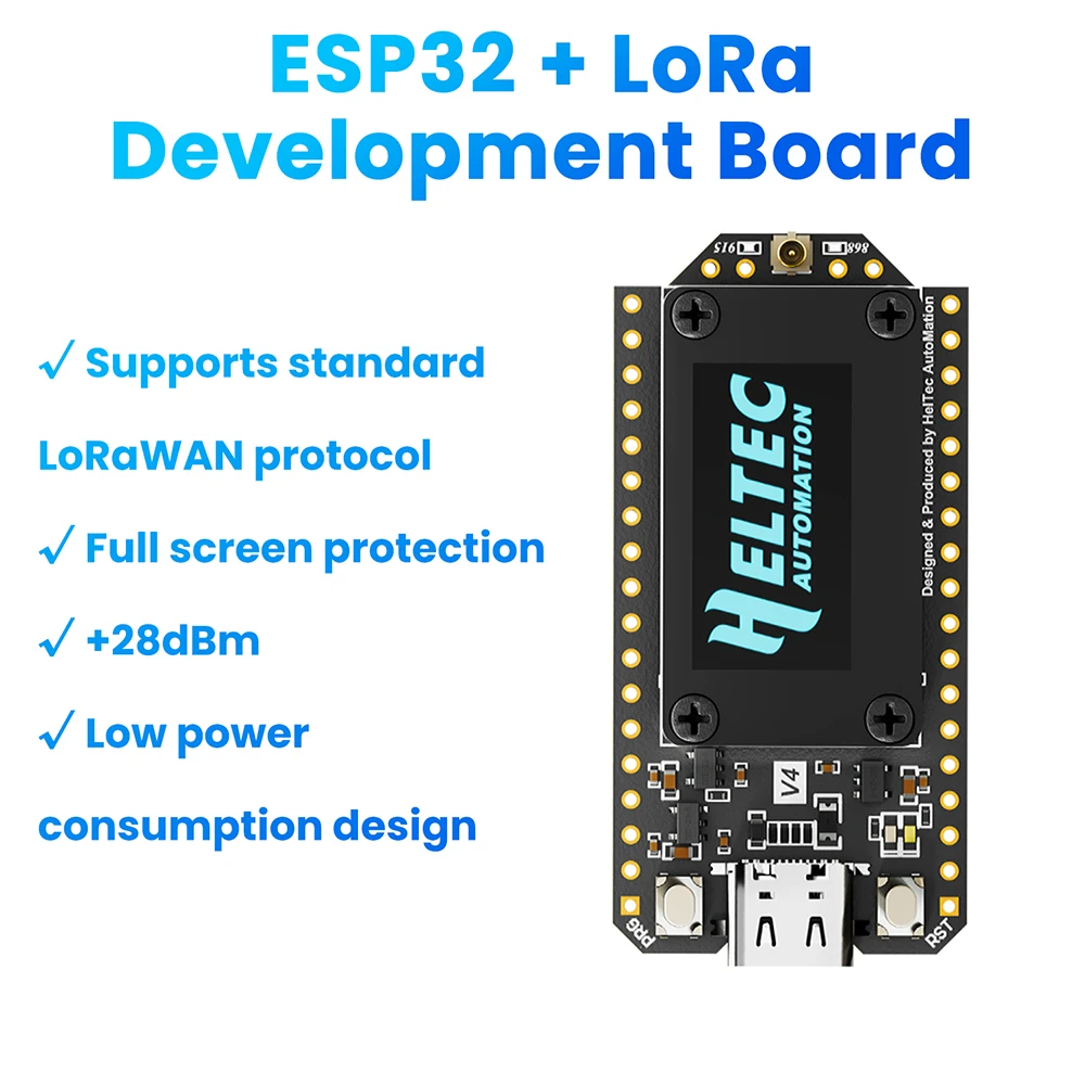 รูปสินค้า แผ่นพับพัฒนา LoRa จอ OLED 0.96 นิ้ว พลังงานแสงอาทิตย์ ครบครันสำหรับ IoT