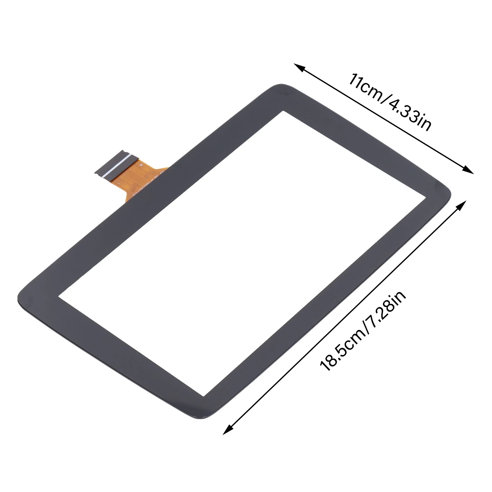 7-inch Transparent Acrylic Display Glass Replacement for Car Digitizer Auto Accessories