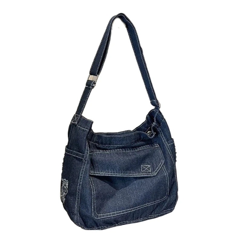 Denims Shoulder Bag for Women Large Capacity Messengers Bag Casual Crossbody Bag